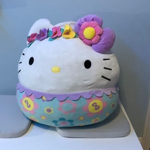 Hello Kitty Spring Flower Original Squishmallow Jumbo 24in Sanrio Easter Plush